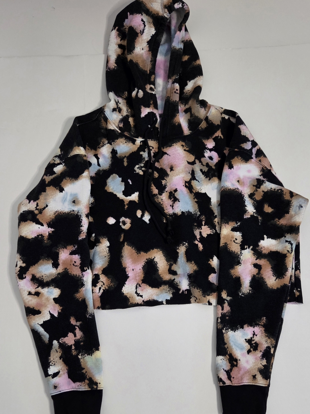 Wild‎ Fable Black Hoodie with Pastel Color Splash XL - Picture 4 of 7